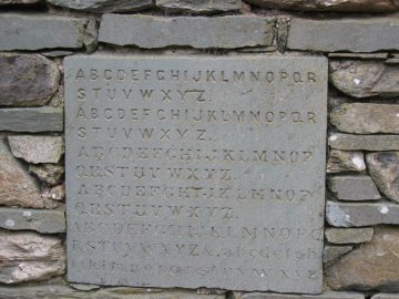 Alphabet stone